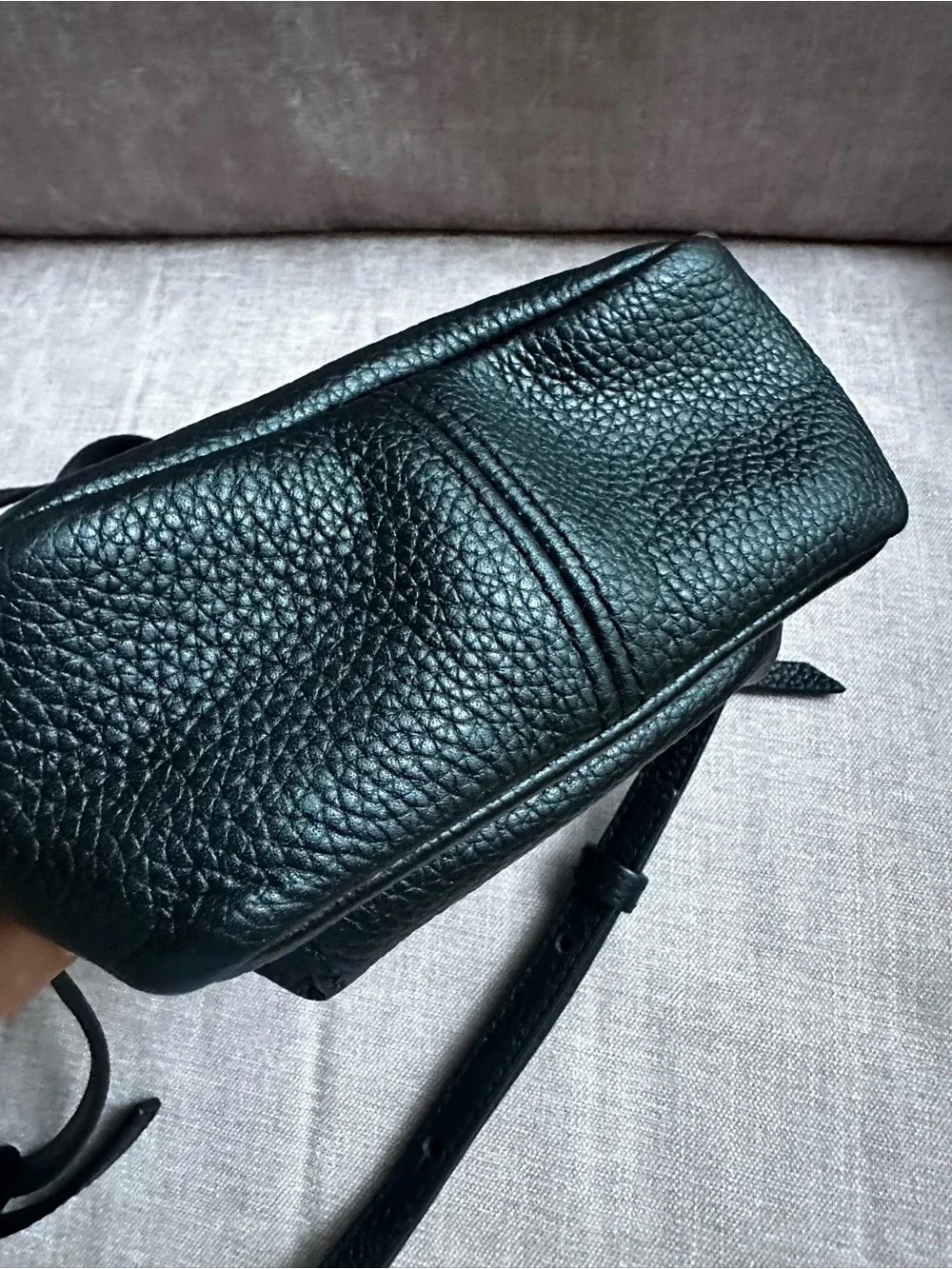 Marc Jacobs Black Pebbled Leather Mini Backpack Silver Hardware Crossbody Bag